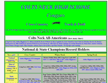 Tablet Screenshot of coltsnecktrack.com